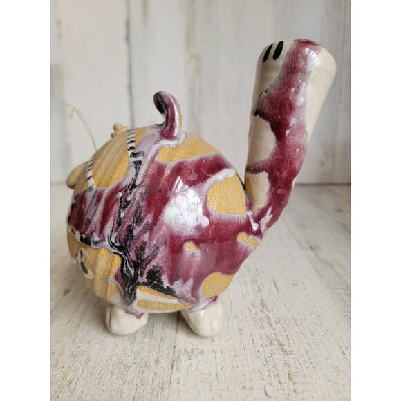 Studio art low maintenance cat purple striped kitten home decor - Picture 7 of 9